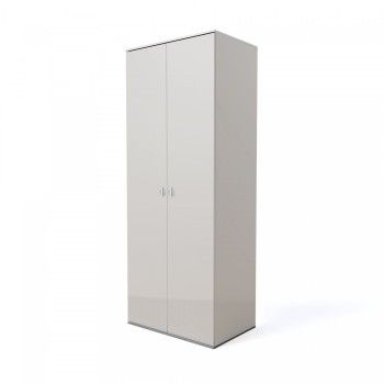 Шкаф 2-х дверный Римини (Слоновая кость/Серебро) РМШ2/2