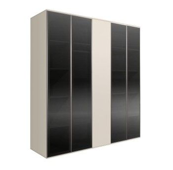 Шкаф 5-ти дв. Bogemia Air (Слоновая кость/Серебро) БМШ2/5(4)