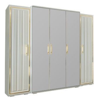 Шкаф Замира 5-дверный оливковый
