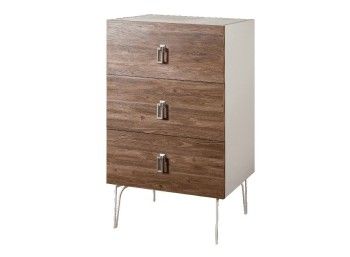 Комод Bogemia Wood Fa (Слоновая кость) (Novabuk/Хром) БМКМ-1(Wo)