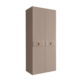 Шкаф 2-х дверный Bogemia Farfalle (Мокка/Золото) БМШ2/2(Fa)