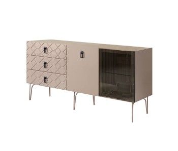 Комод 1.6м Bogemia Farfalle (Мокка) (Novabuk/Черный) БМКМ-4(Fa)[5][10]