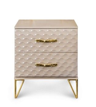 Тумба Лара бежевый глянец