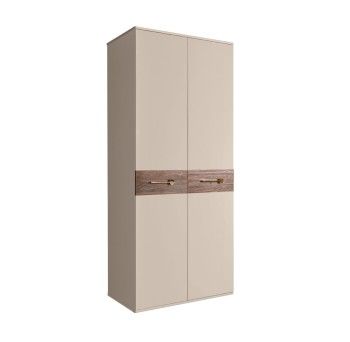 Шкаф 2-х дверный Bogemia Wood Wo (Ваниль/Золото) БМШ2/2(Wo)