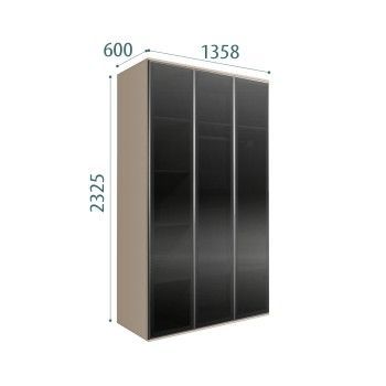 Шкаф 3-х дверный Bogemia Air (Ваниль/Серебро) БМШ2/3(3)