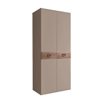 Шкаф 2-х дверный Bogemia Wood Fi (Мокка/Хром) БМШ2/2(Wo)