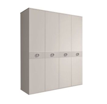 Шкаф 4-х дв. Bogemia Fillini (Шелк/Хром) БМШ2/4(Fi)