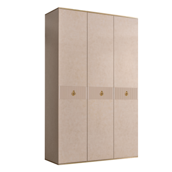 Шкаф 3-х дверный Римини СОЛО (Латте/Золото) РМШ2/3(s)