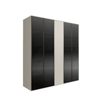 Шкаф 5-ти дв. Bogemia Air (Шелк/Черный) БМШ2/5(4)