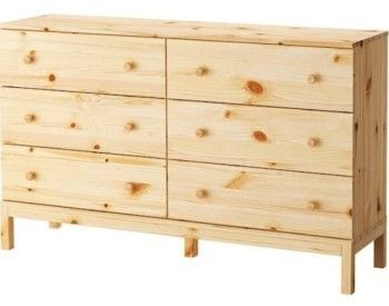 Комод Тарва Т-6 6 ящиков (натуральный)