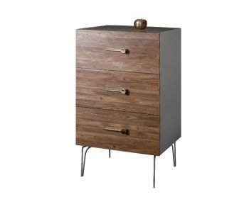 Комод Bogemia Wood Wo (Серый) (Lakobel/Золото) БМКМ-1(Wo)