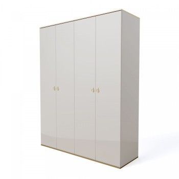 Шкаф 4-х дверный Римини (Слоновая кость/Золото) РМШ2/4