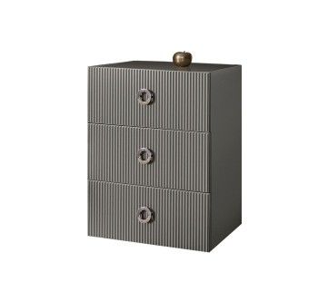 Комод Bogemia Fly Fillini (Серый) (Lakobel/Хром) БМКМ-1