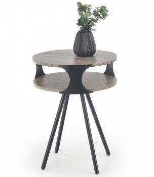 Стол журнальный Halmar KIRBY (темный дуб сонома/черный)