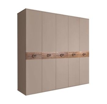 Шкаф 5-ти дв. Bogemia Wood Fi (Мокка/Хром) БМШ2/5(Wo)