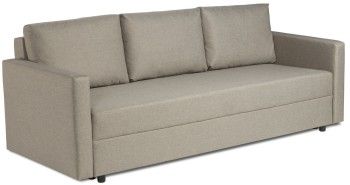 Диван-кровать Вало светло-серый, рогожка