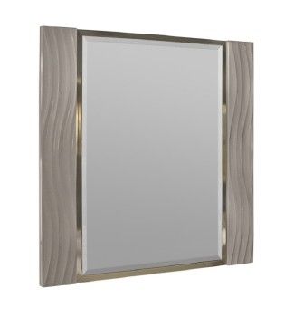Зеркало Гравита ППУ серый камень глянец