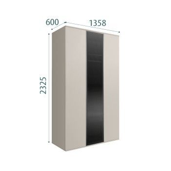 Шкаф 3-х дверный Bogemia Air (Шелк/Серебро) БМШ2/3(1)