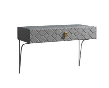 Стол туалетный (консоль) Bogemia Farfalle (Серый) (Novabuk/Золото) БМСТ-1(Fa)