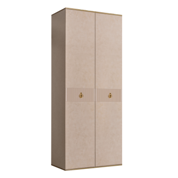 Шкаф 2-х дверный Римини СОЛО (Латте/Золото) РМШ2/2(s)