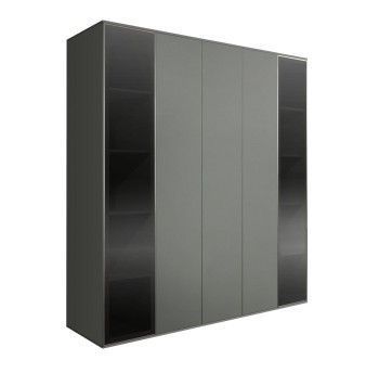 Шкаф 5-ти дв. Bogemia Air (Серый/Серебро) БМШ2/5(2)