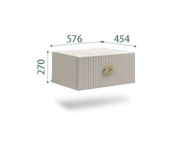 Тумба прикроватная Bogemia Fly Fillini (Шелк) (Novabuk/Золото) БМТП-1