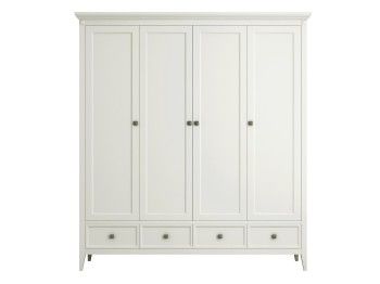 Шкаф четырехстворчатый Manhattan (Молочный)