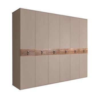 Шкаф 6-ти дв. Bogemia Wood Fa (Мокка/Хром) БМШ2/6(Wo)