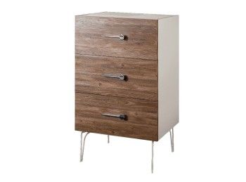 Комод Bogemia Wood Wo (Слоновая кость) (Lakobel/Хром) БМКМ-1(Wo)