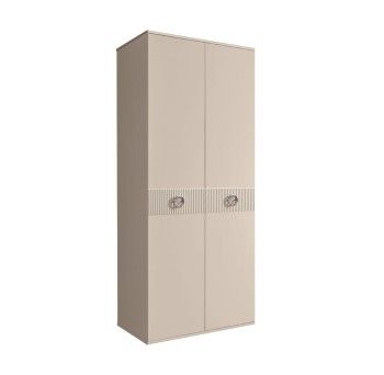 Шкаф 2-х дверный Bogemia Fillini (Ваниль/Хром) БМШ2/2(Fi)