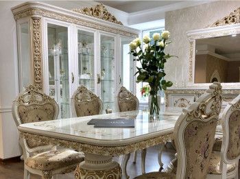 Столовая Алсу белый глянец