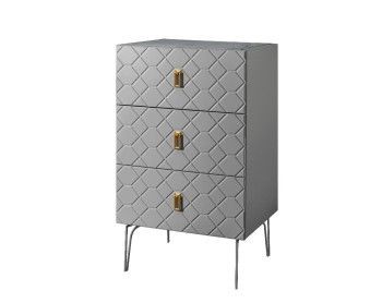 Комод Bogemia Farfalle (Серый) (Novabuk/Золото) БМКМ-1(Fa)