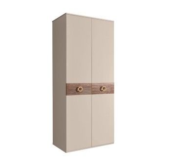 Шкаф 2-х дверный Bogemia Wood Fi (Ваниль/Золото) БМШ2/2(Wo)