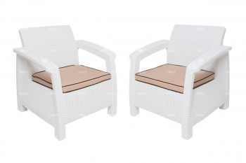 Комплект кресел TWEET Double Seat, цвет: белый