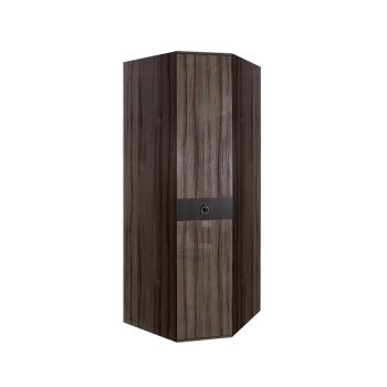 Шкаф угловой Римини СОЛО (Орех империя/Серебро) РМШУ2/1(s)