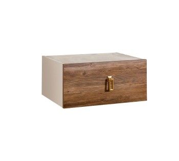 Тумба прикроватная Bogemia Fly Wood Fa (Слоновая кость) (Novabuk/Золото) БМТП-1