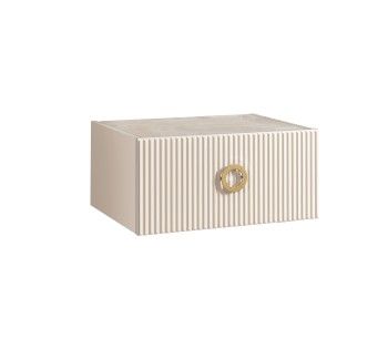 м. Римская - Тумба прикроватная Bogemia Fly Fillini (Слоновая кость) (Novabuk/Золото) БМТП-1(Fly)