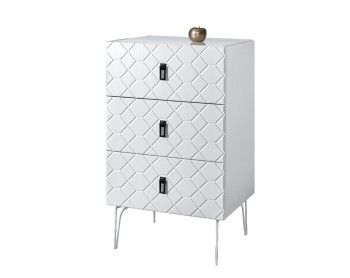 Комод Bogemia Farfalle (Белый) (Lakobel/Черный) БМКМ-1(Fa)