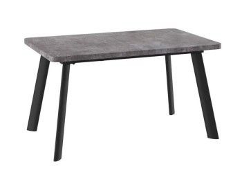 Стол Leon Lux Radial-180 раздвижной (Дымчатая керамика/черный) 180(240)х95