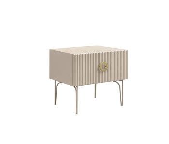 Тумба прикроватная Bogemia Fillini (Ваниль) (Novabuk/Золото) БМТП-1(Fi)