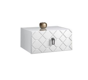 Тумба прикроватная Bogemia Fly Farfalle (Белый) (Lakobel/Хром) БМТП-1