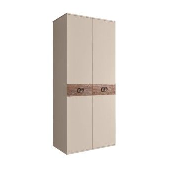 Шкаф 2-х дверный Bogemia Wood Fi (Ваниль/Хром) БМШ2/2(Wo)