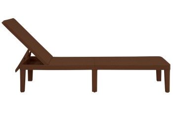 Шезлонг Tweet compact с матрасом, коричневый