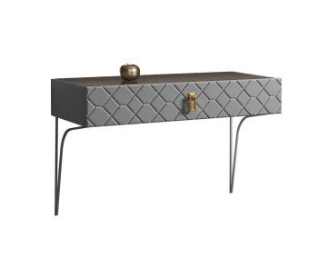 Стол туалетный (консоль) Bogemia Farfalle (Серый) (Lakobel/Золото) БМСТ-1(Fa)
