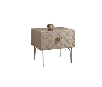 Тумба прикроватная Bogemia Farfalle (Мокка) (Lakobel/Золото) БМТП-1(Fa)