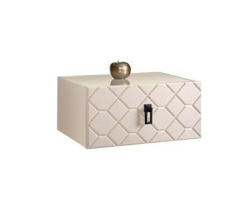 Тумба прикроватная Bogemia Fly Farfalle (Слоновая кость) (Lakobel/Черный) БМТП-1