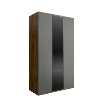 Шкаф 3-х дверный Bogemia Woodline Air (Серый/Серебро) БМШ2/3(1)