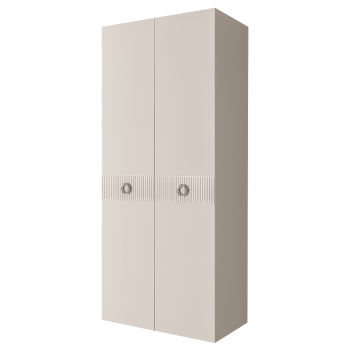 Шкаф 2-х дверный Bogemia Fillini (Слоновая кость/Хром) БМШ2/2(Fi)