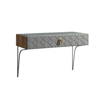 Стол туалетный Bogemia Woodline Fa (Серый) (Novabuk/Золото) БМСТ-1