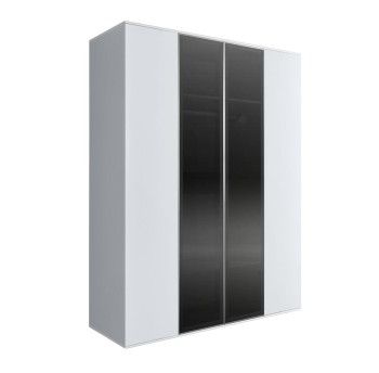 Шкаф 4-х дв. Bogemia Air (Белый/Серебро) БМШ2/4(2)